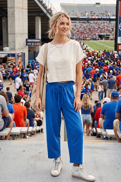 Sewn and Seen - Scuba Side Panel Gameday Relaxed Pants