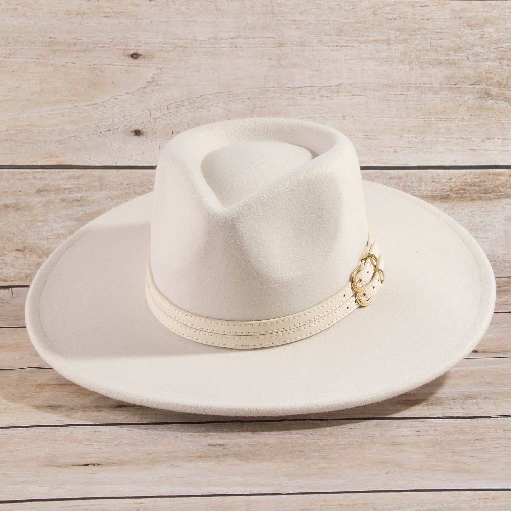 Anarchy Street - Double Belt Strap Fedora Hat