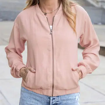 Tencel Lyocell Baseball Jacket