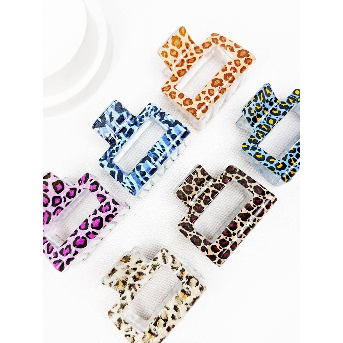 Leopard Print Medium Size Hair Clip Claw Clip