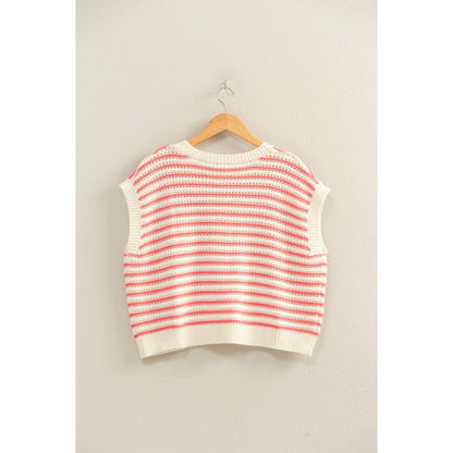 HYFVE - Striped Sleeveless Crew Neck Top