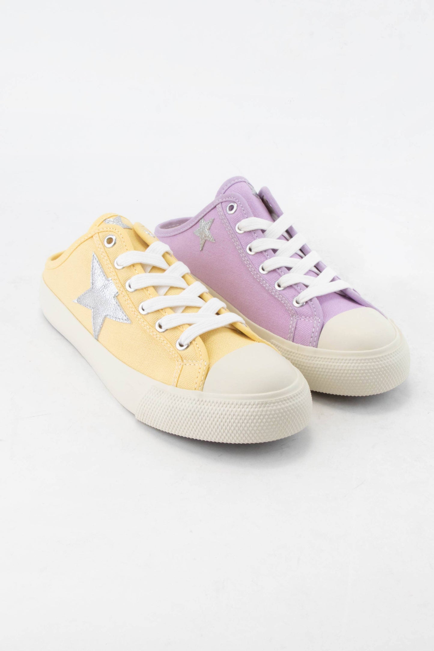 CCOCCI - ZOE Star Patch Mule Sneakers Canvas Slip-On Backless Sneaker
