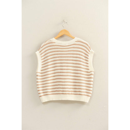 HYFVE - Striped Sleeveless Crew Neck Top