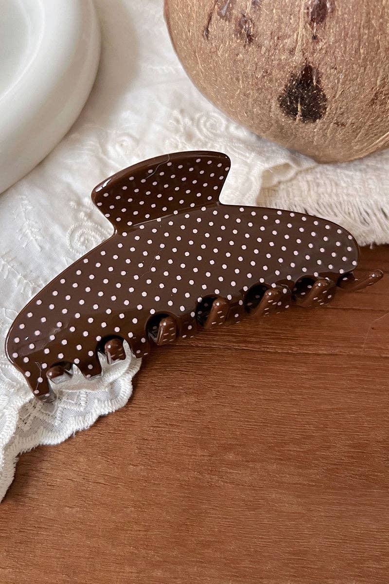 Soli Echo - Polka Dot Hair Claw Clip