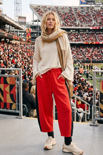 Sewn and Seen - Scuba Side Panel Gameday Relaxed Pants