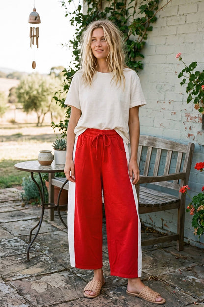 Sewn and Seen - Scuba Side Panel Gameday Relaxed Pants