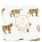 Tiger Prowl Throw  Taupe/White  50x60