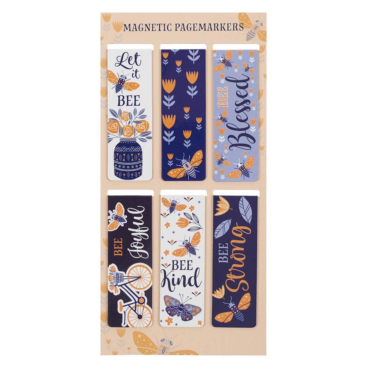 Christian Art Gifts - Magnetic Bookmark Set Let it Bee