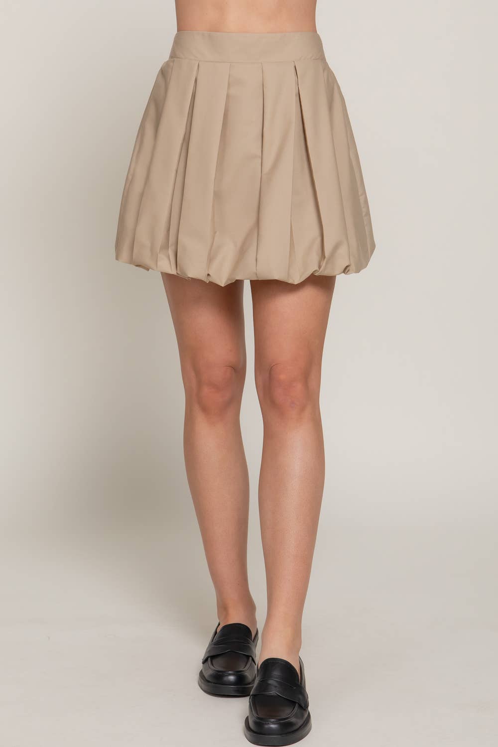 Active Basic | Active USA - Ballon Pleated Mini Skirt