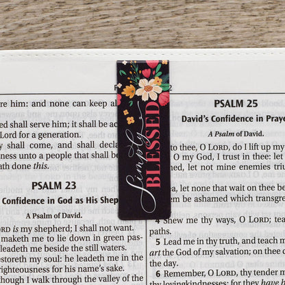 Christian Art Gifts - Magnetic Bookmark Set Overflowing Grace