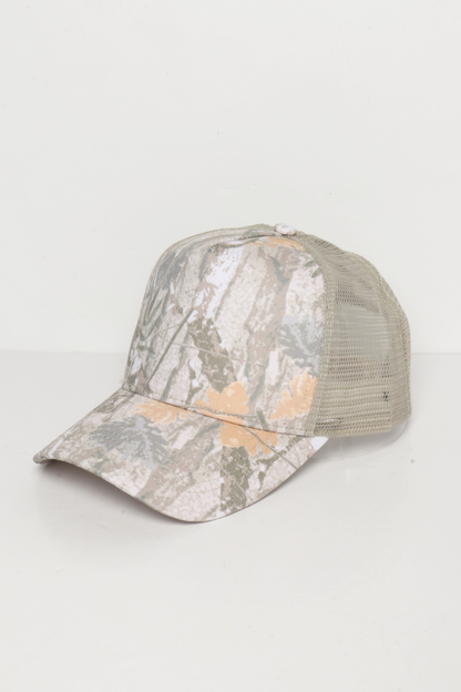 David And Young - Camo Woods Print Mesh Back Trucker Cap