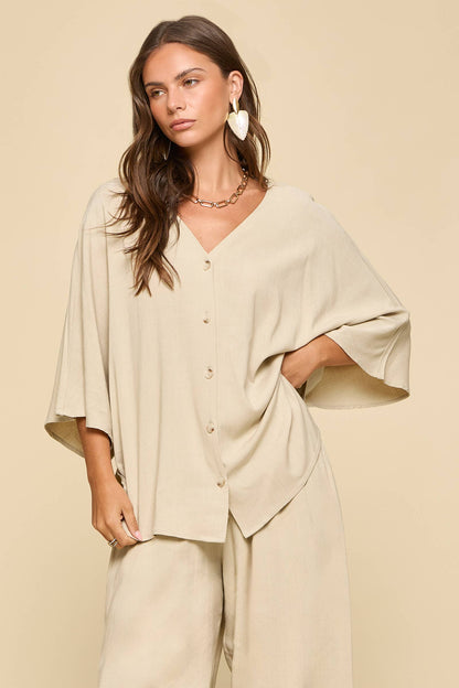 Dear Scarlett - 2-Piece Linen Summer Set