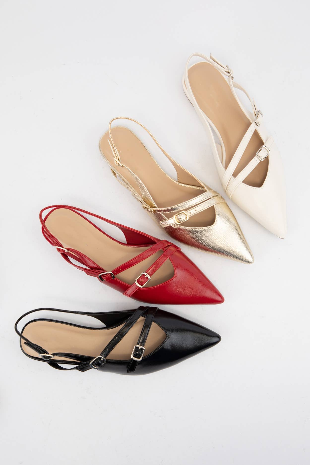 CCOCCI - CONTROL POINTED TOE SLINGBACK FLAT