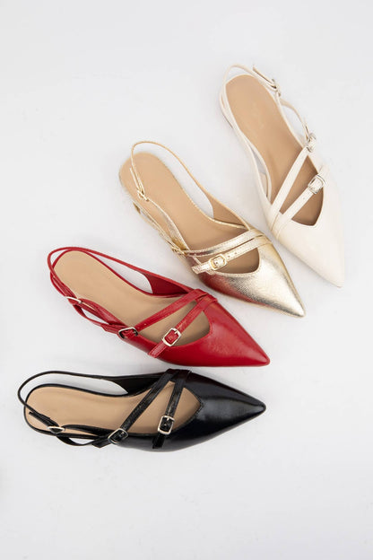CCOCCI - CONTROL POINTED TOE SLINGBACK FLAT