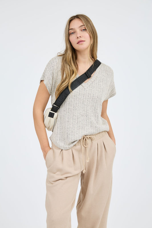 Blu Pepper Short Sleeve Sweater