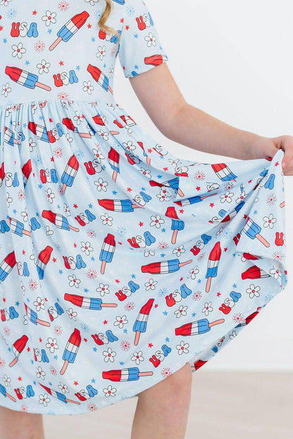 Mila & Rose - Proudly Patriotic S/S Pocket Twirl Dress