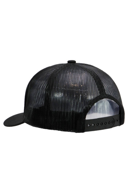 Cap Zone - Police Blue Line American Flag Mesh Trucker Hat