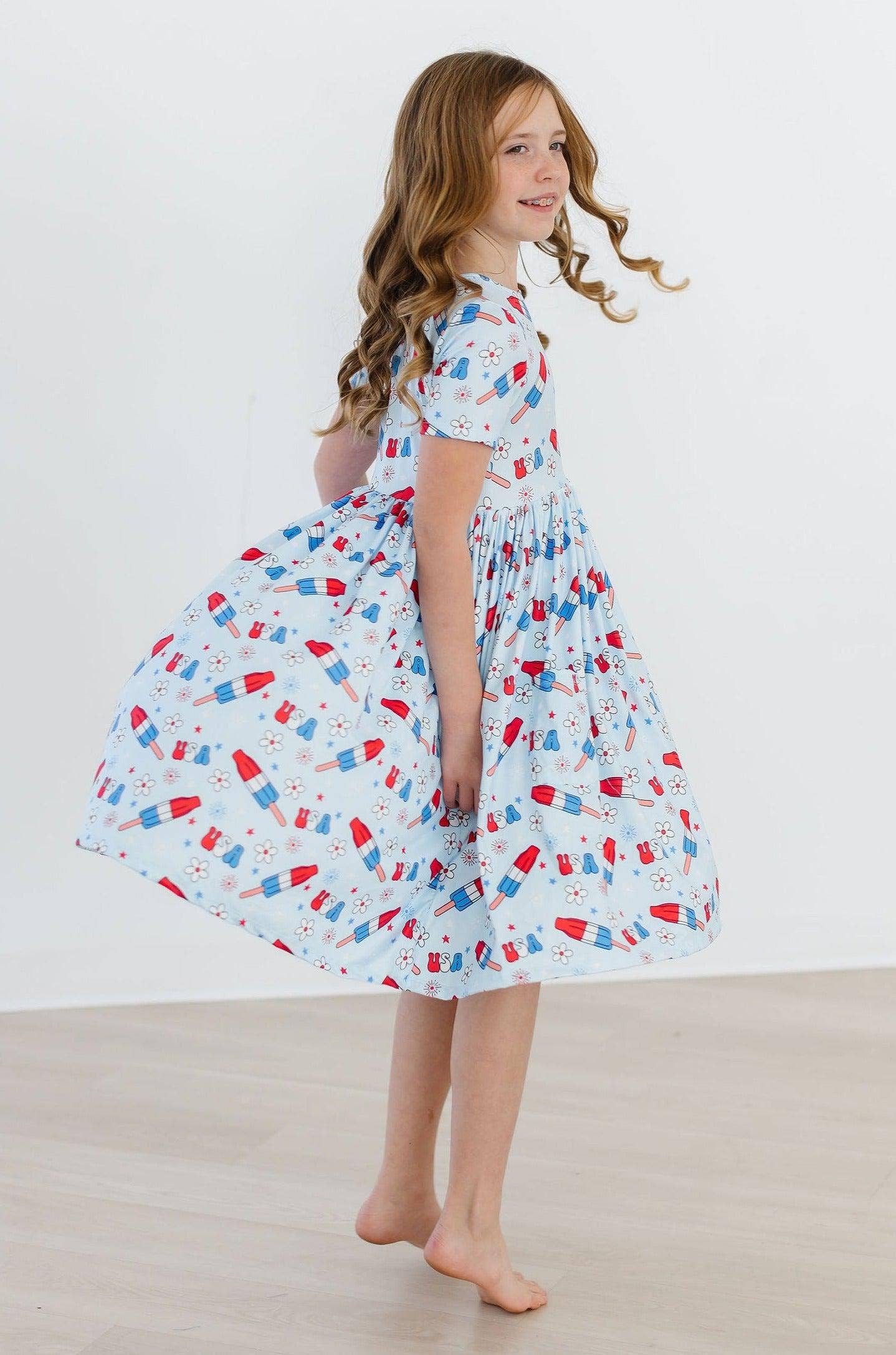 Mila & Rose - Proudly Patriotic S/S Pocket Twirl Dress