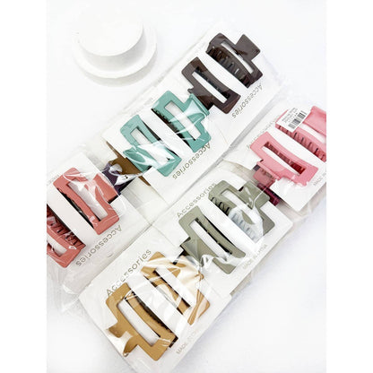 DUO Small Cut Out Rectangle Hair Claw