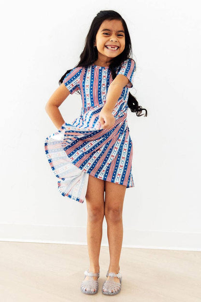 Mila & Rose - All-American Girl S/S Pocket Twirl Dress