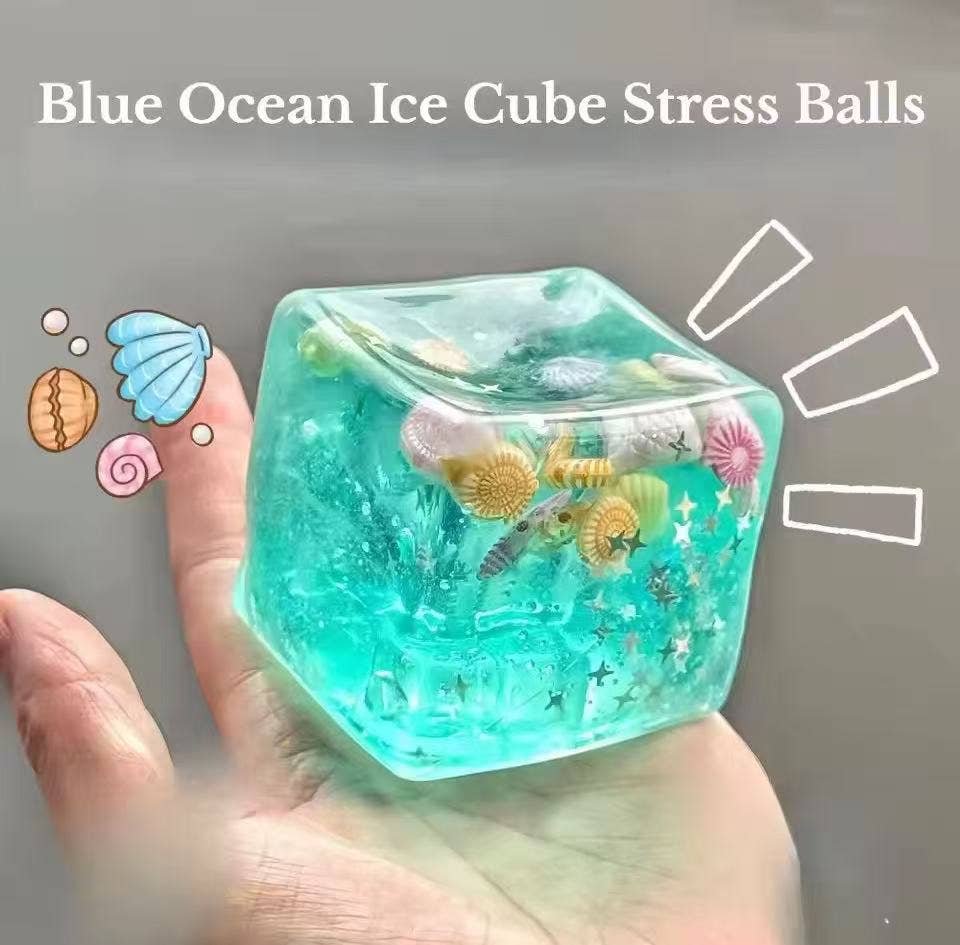 Azurenailshop - Adult Soft Squishy Ocean Themed Building Block Stress Relief