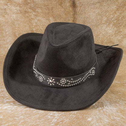Anarchy Street - Silver Studded Concho Band Cowboy Hat