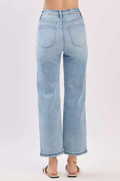 Petra153 - P1527T-LM HIGH RISE STRETCH RELAXED STRAIGHT JEANS