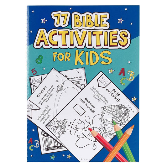 Christian Art Gifts - Kid Book 77 Bible Activities Softcover