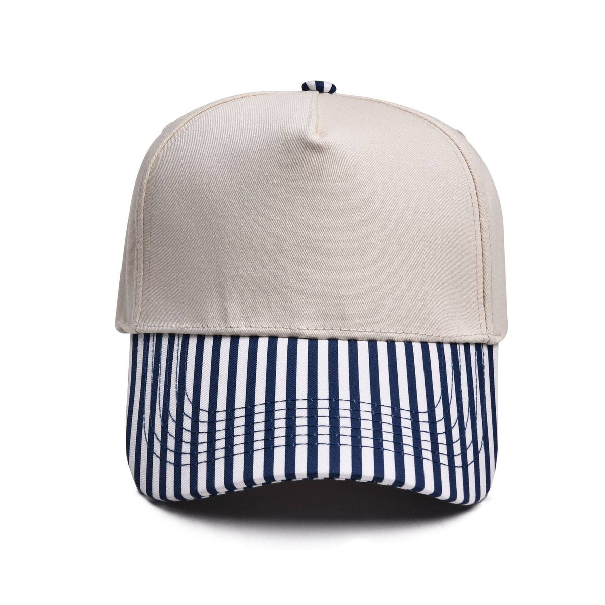 Mae Belles - Striped Two Tone Snap Back Trucker Hat