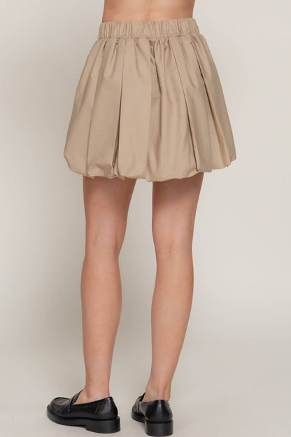 Active Basic | Active USA - Ballon Pleated Mini Skirt