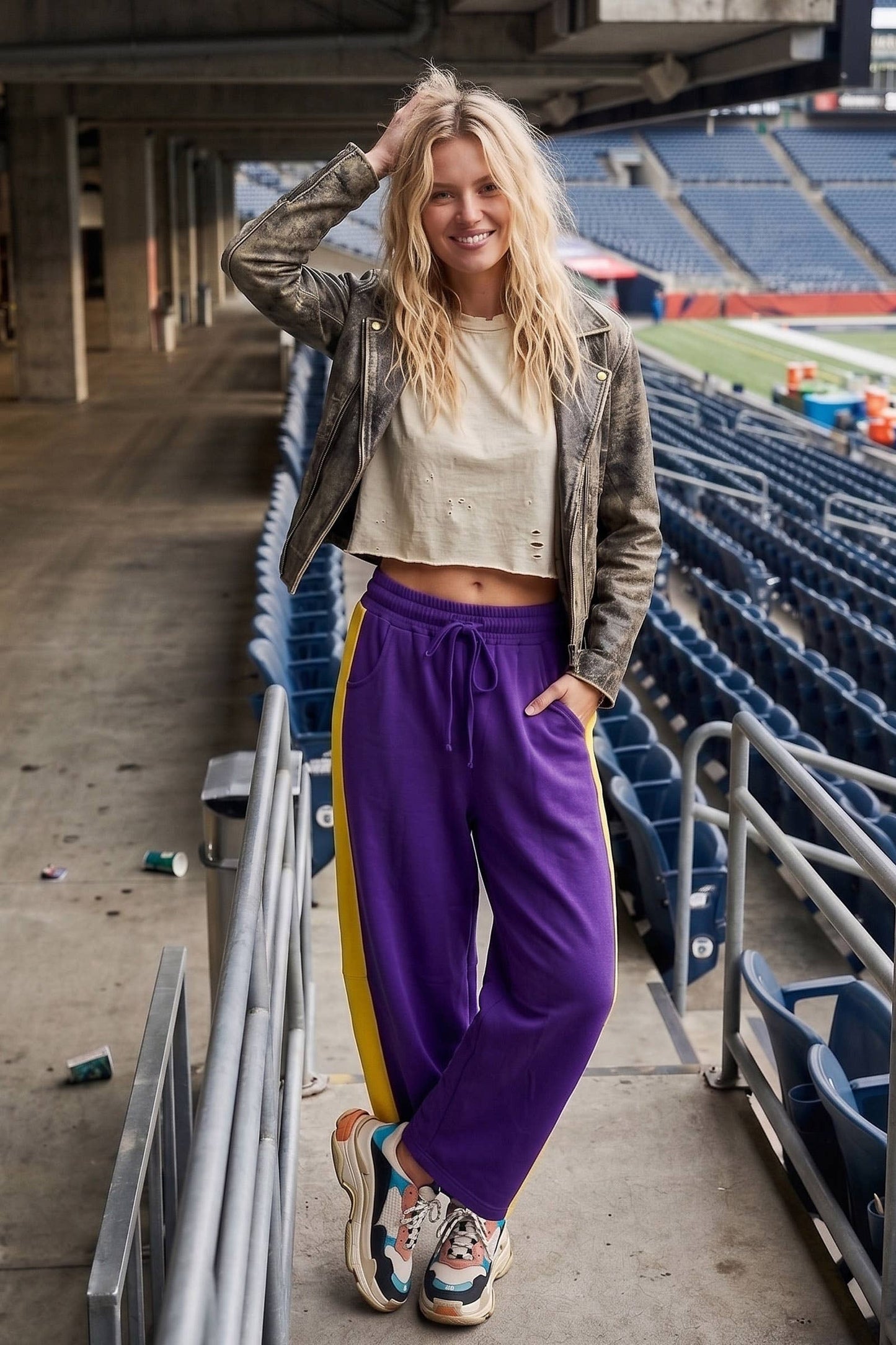 Sewn and Seen - Scuba Side Panel Gameday Relaxed Pants
