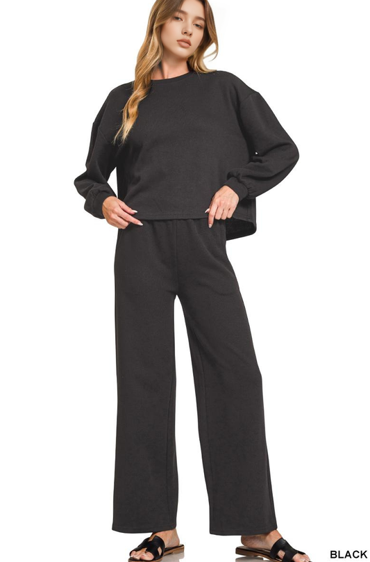 42POPS - ...0925 French Rib Pullover & Pants 2PC Set SI-28812