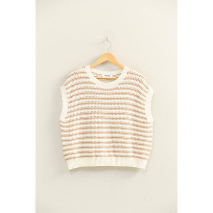 HYFVE - Striped Sleeveless Crew Neck Top