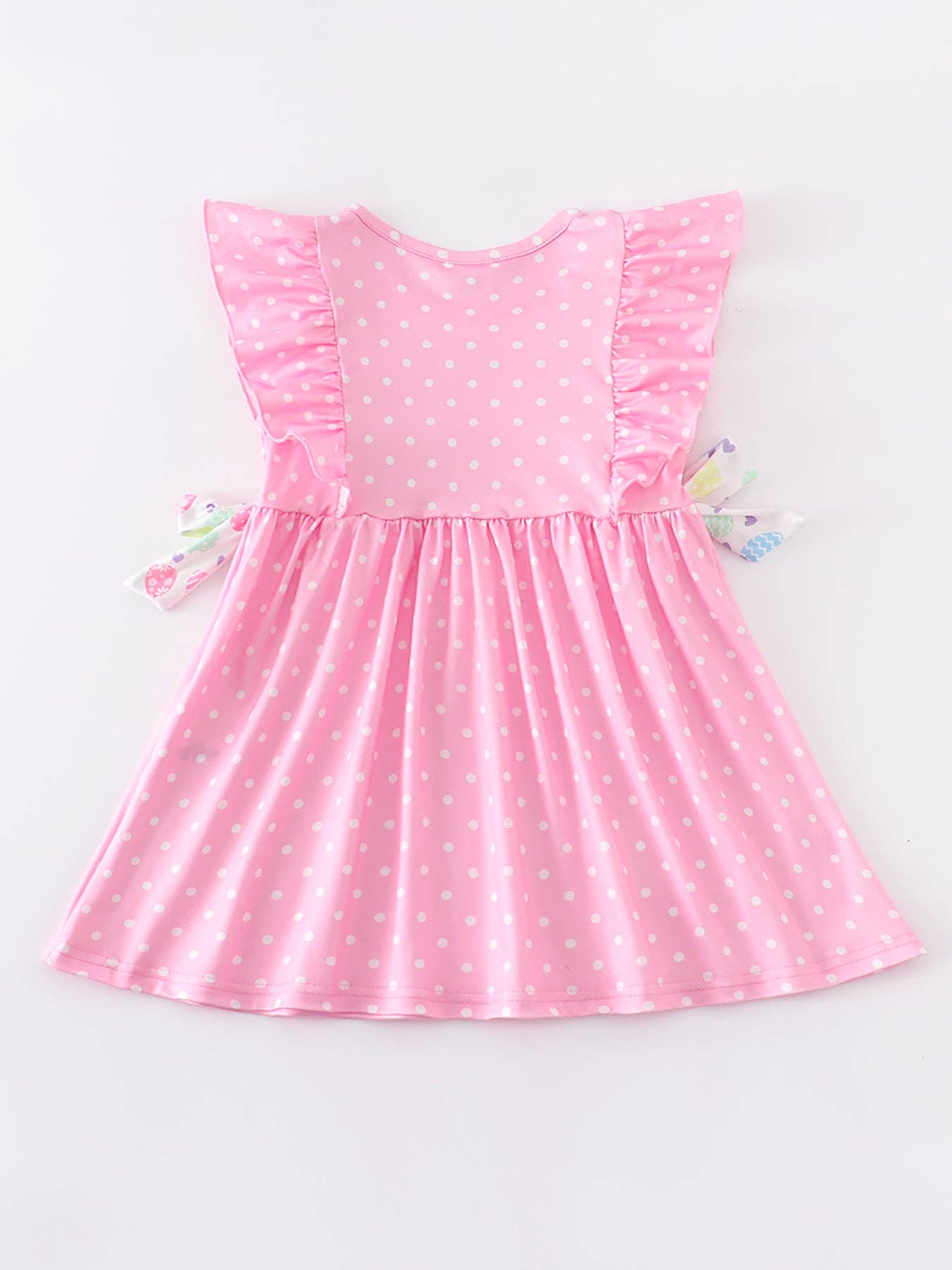 Rylee Faith Designs - Pink Rabbit Ruffle Girl Dress