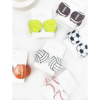 Sports Ball Theme Claw Clips