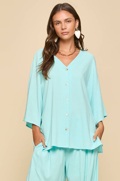 Dear Scarlett - 2-Piece Linen Summer Set