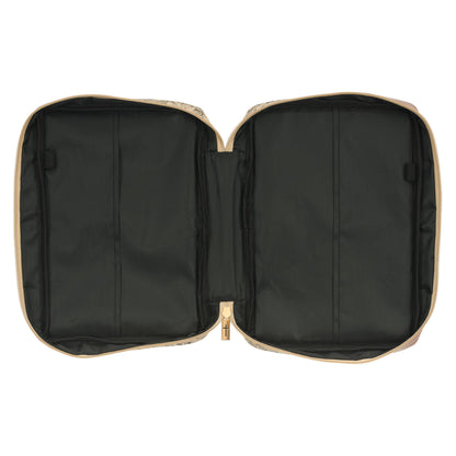 Christian Art Gifts - Bible Cover Fashion Cream/Brown Floral Amazing Grace