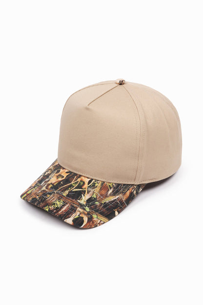 David And Young - CAMO Print brim 5 Panel Baseball Cap