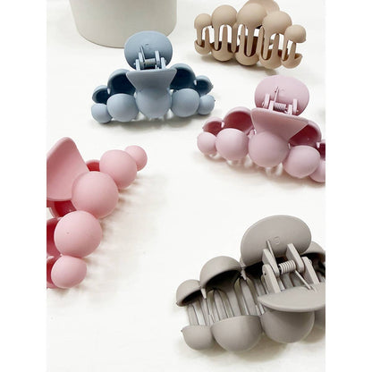 Soft Matt Bubble Pearl Hair Claw Clips