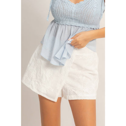 HYFVE - Floral Embroidered Wrap Skort