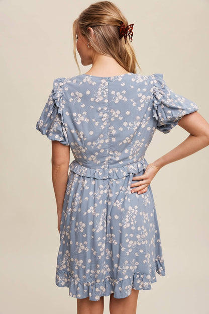 Daisy Ruffle Mini Dress