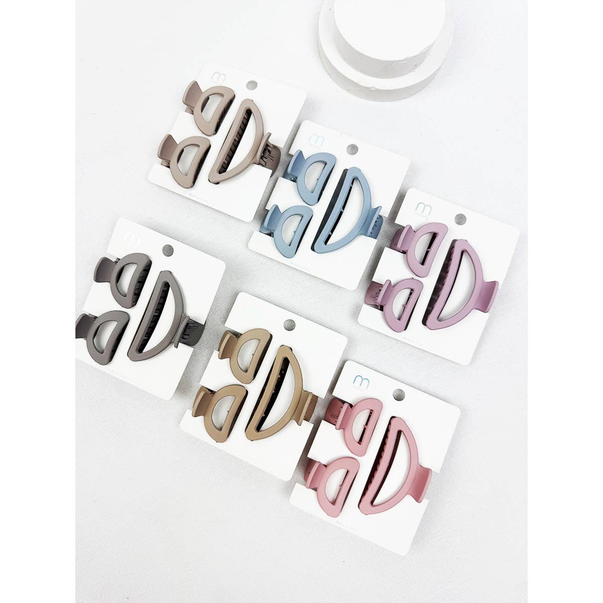 Love and Repeat - 3 pc Set Mini and Medium Half Moon Hair Claw