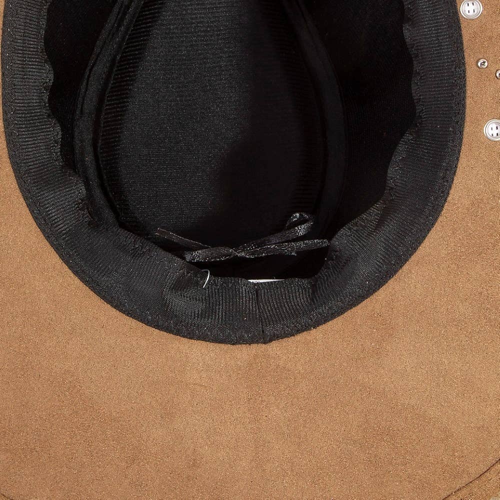 Anarchy Street - Silver Studded Concho Band Cowboy Hat