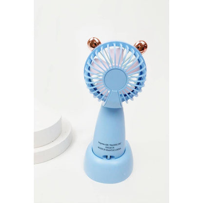 Portable Hand Fan with Cell Phone Stand