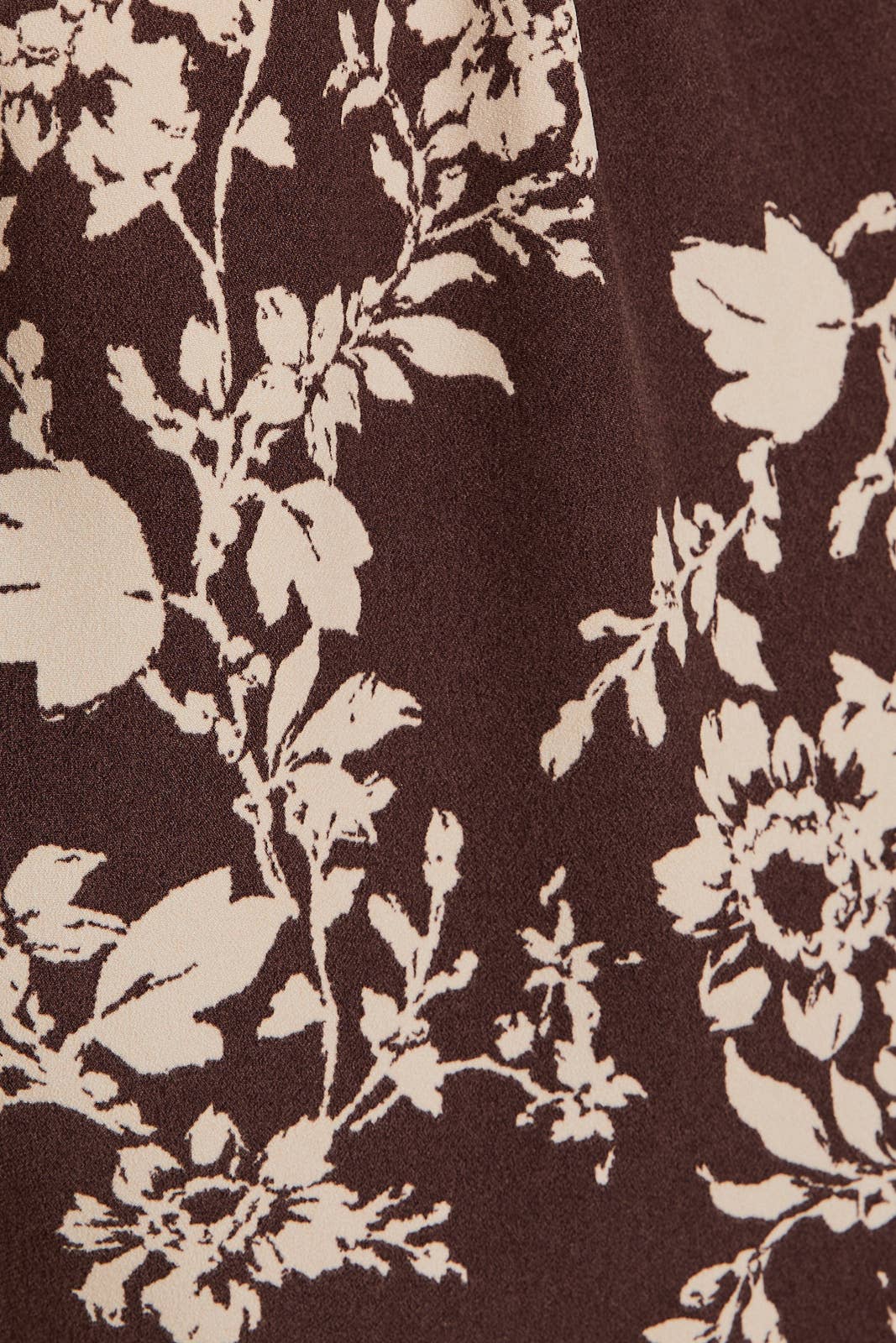 GILLI - V-NECK FRONT TIE LONG SLEEVE FLARE HEM FLORAL TOP