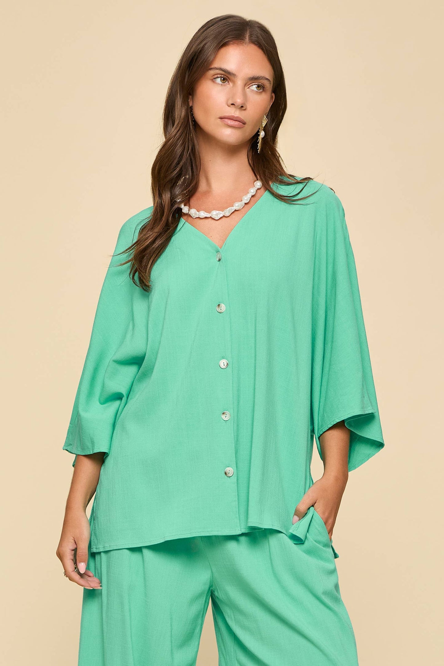 Dear Scarlett - 2-Piece Linen Summer Set