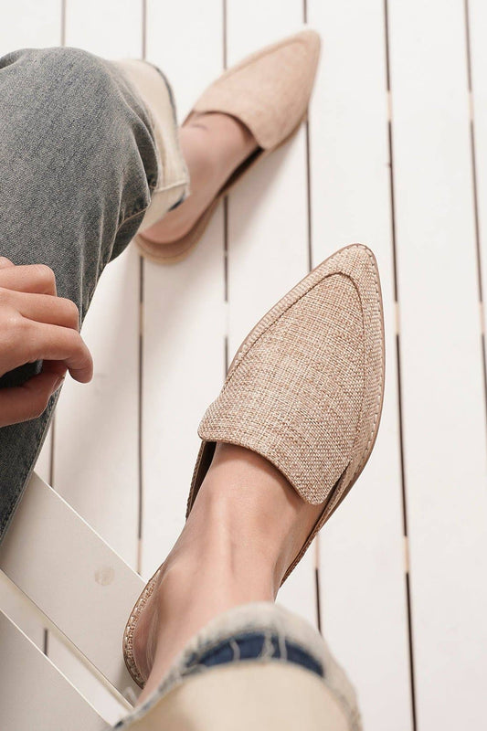 BEAST FASHION - GRIM-10-W Textured Mule Loafers