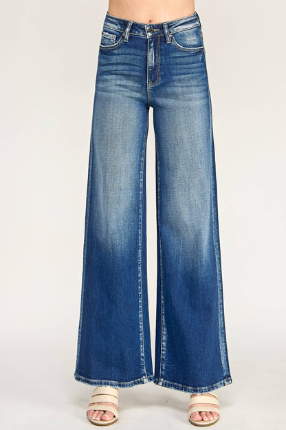 Petra153 - P7028W-DM SUPER SOFT TOUCH HIGH RISE COMFORT WIDE LEG