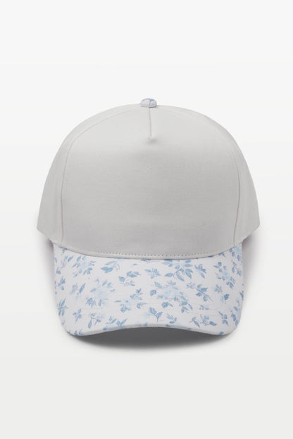 David And Young - FLORAL PRINT BRIM Two Tone Baseball Cap