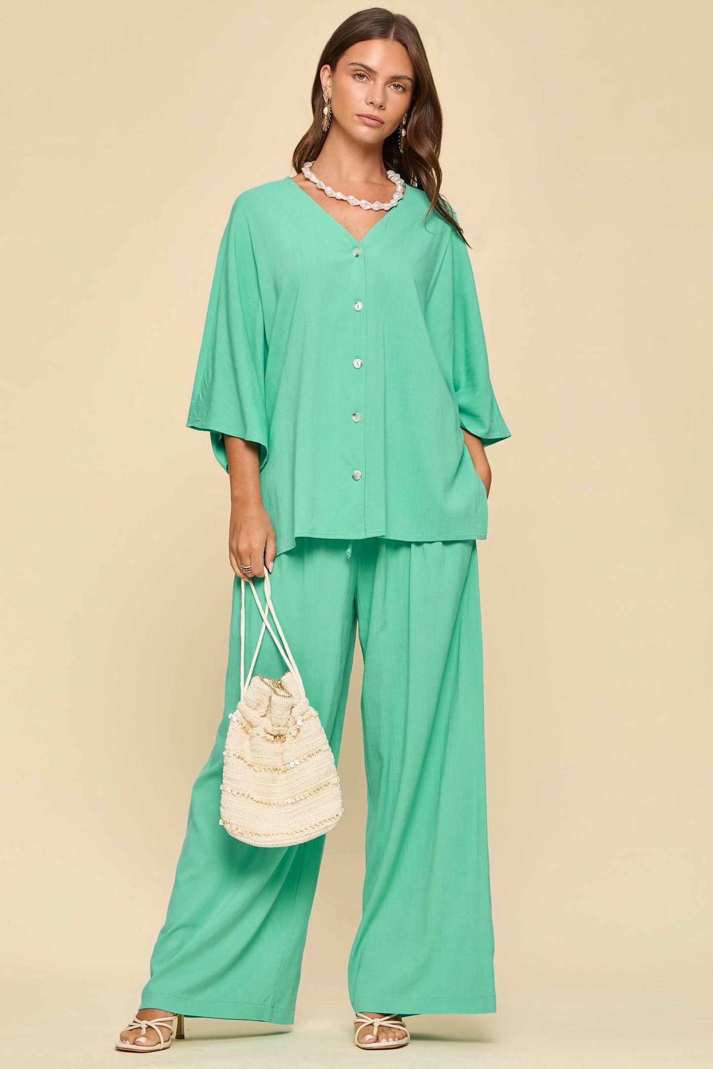 Dear Scarlett - 2-Piece Linen Summer Set